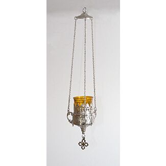 Small Nickel-plated vigil lamp
