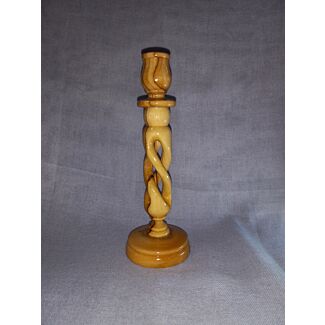  Olive Wood Candlesticks #1
