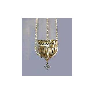 Small Nickel-plated vigil lamp