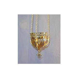 Small Gold-plated vigil lamp