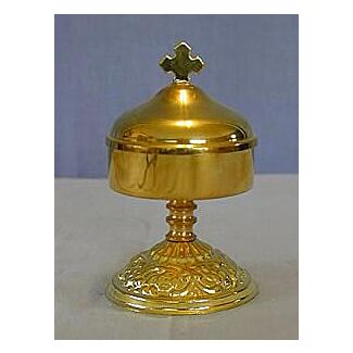 Round Incense container with base