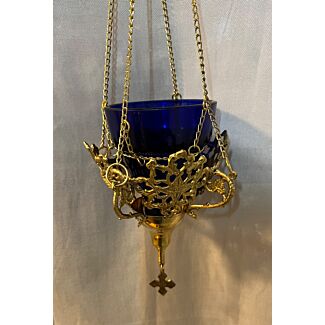 Metal Lace Hanging Vigil Lamp