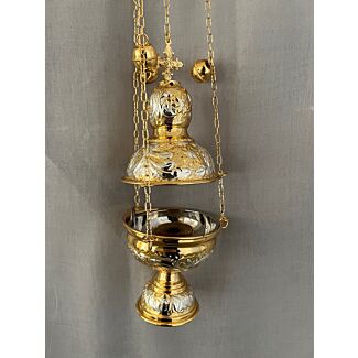 Large Gold and Silver Plated Censor