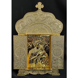 Large Gold Icon with Doors