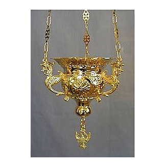 Gold Plated Vigil Lamp size #1