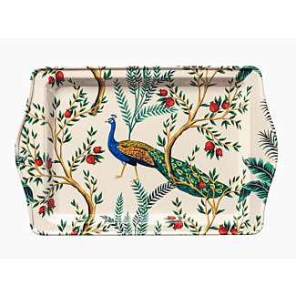 Small Metal Peacock Tray