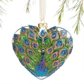 Cloisonné Peacock Ornament