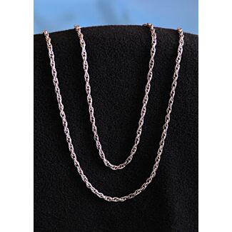 Lightweight antique gold rope chain