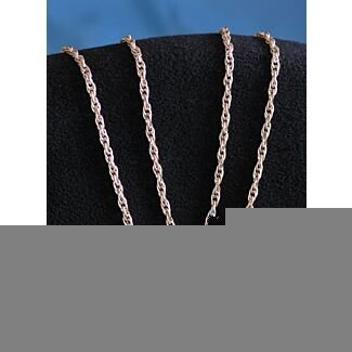 Lightweight faux silver rope chain