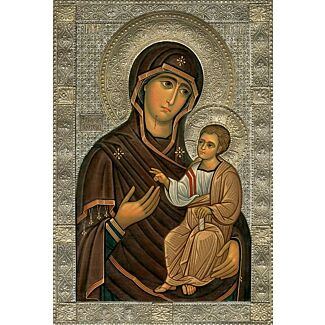 “Iveron” Icon of the Mother of God with Riza
