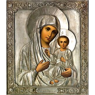 “Smolenska” Icon of the Mother of God with riza
