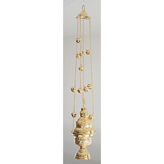 Gold-plated censer with bells