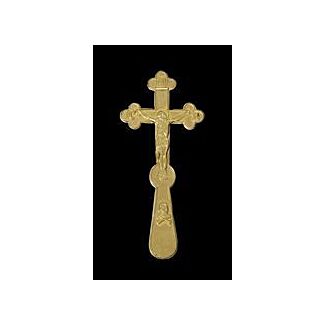 Lacquered Brass Russian Blessing Cross