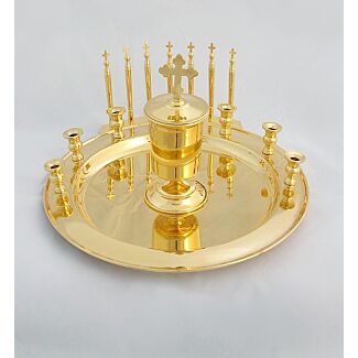 Gold-plated anointing set