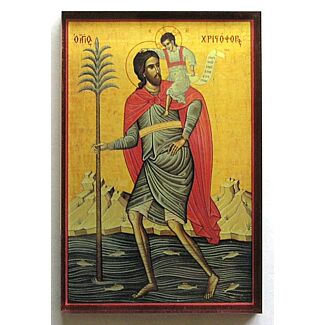Magnetic acrylic Icon of Saint Christopher