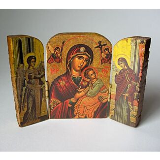 Wooden Icon triptych