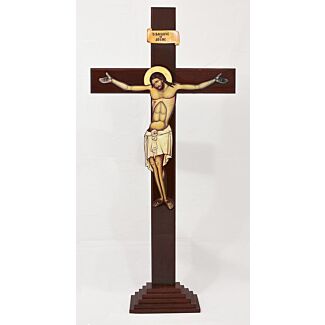Standing Cross with Byzantine Corpus