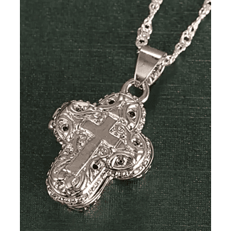 Small Cross  Locket w/Magnetic Closure