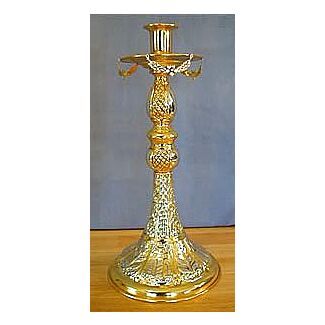 Gold-plated candlestick