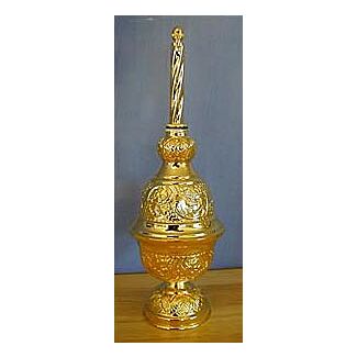 Gold-plated holy water sprinkler