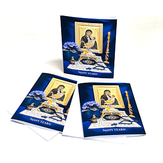 Many Years Greeting Card (Blue theme)