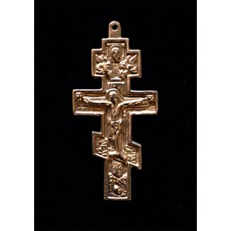 Bronze three-bar Pectoral Cross