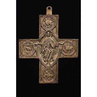 Bronze early English pectoral Cross