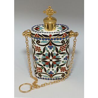 Enameled and Gold-plated Myrrh Container