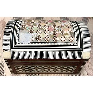 Mother of Pearl and Wood Inlay Chest