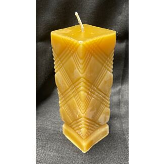 Criss-Cross Square Pillar Candle