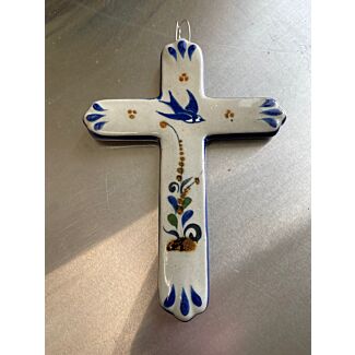 Ceramic Swallow Cross