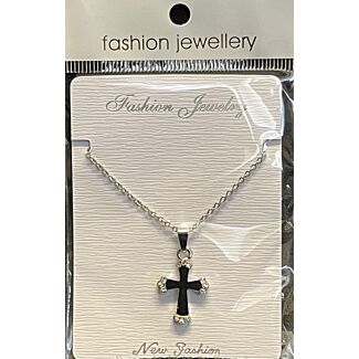 Black Cross w/small Jewels