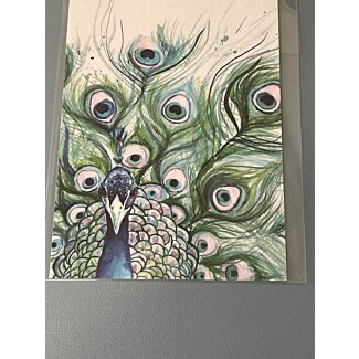 Peacock Postcard
