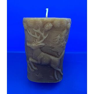 Double sided Deer/Bear Pillar Candle