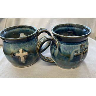 Olsen Handmade Ceramic Mug w/Cross Design