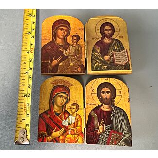 Small Diptych Icon- Christ & the Theotokos