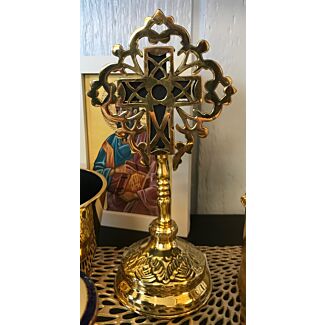 Lacquered Brass Cross