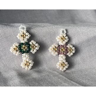 Beaded Crosses - Small Fancy Hanging