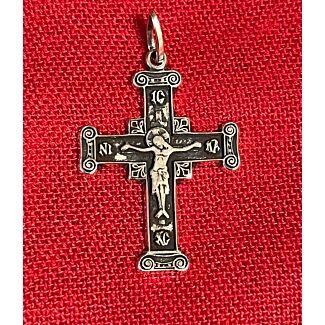 Silver Cross with Christ Crucified