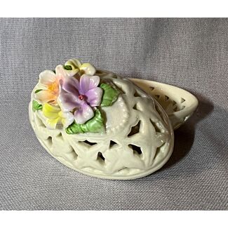 Porcelain Egg with Flowers