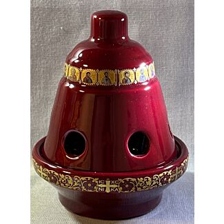 Ceramic Candle/Oil Vigil Lamp "Bell Shaped"