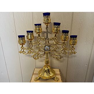 Gold-plated seven-branched candelabrum - SPECIAL ORDER!
