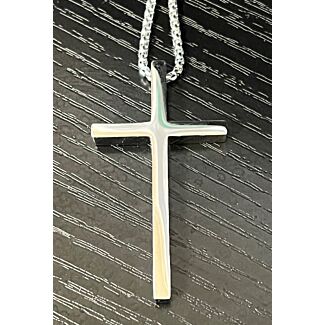 Stainless Steel Cross with Chain