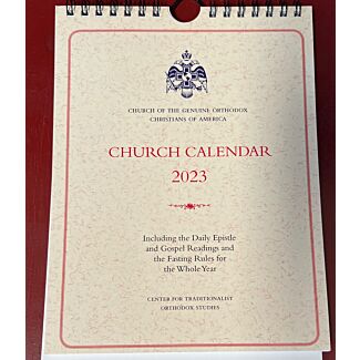  2023 Church Calendar: Including the Daily Epistle and Gospel Readings and the Fasting Rules for the Whole Year