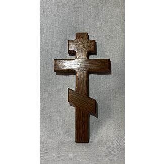 Walnut Three-Barred Cross, US made