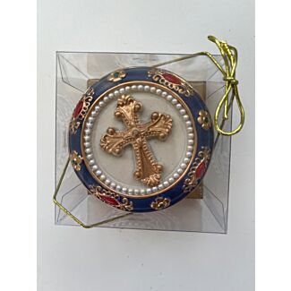 Cross Rosary Trinket Box