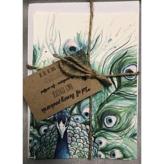 Peacock Luxury Postcards - Set of 4