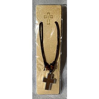 Wooden Cross in Stainless Steel Case #2