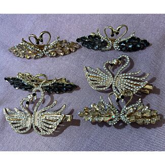 Swan Hair Clips - varied styles and colors