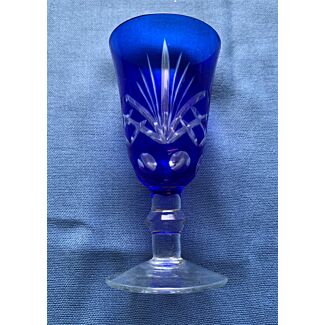 Blue Glass Romanian Wedding Cup